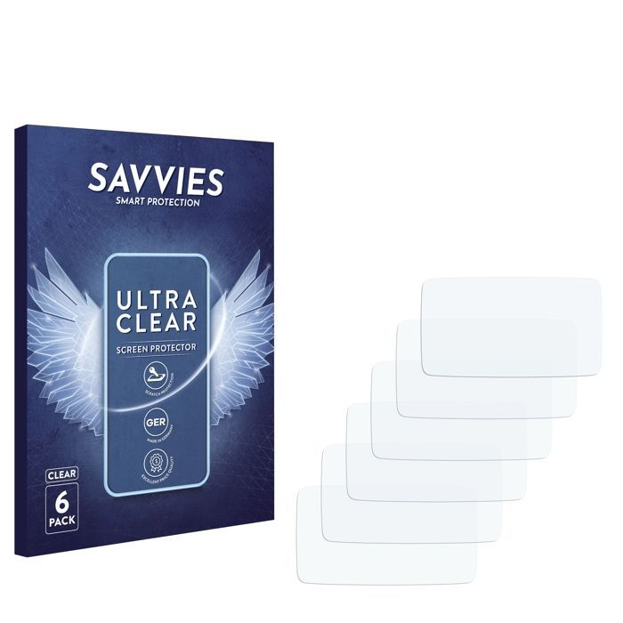 Savvies Screen Protector for TomTom Go Navigator 6 (2nd generation) 6 Pack - Ultra Clear Protective Film