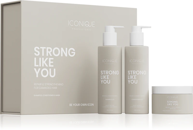 ICONIQUE Professional STRONG LIKE YOU Reparatur- und Stärkungsset für geschädigtes Haar