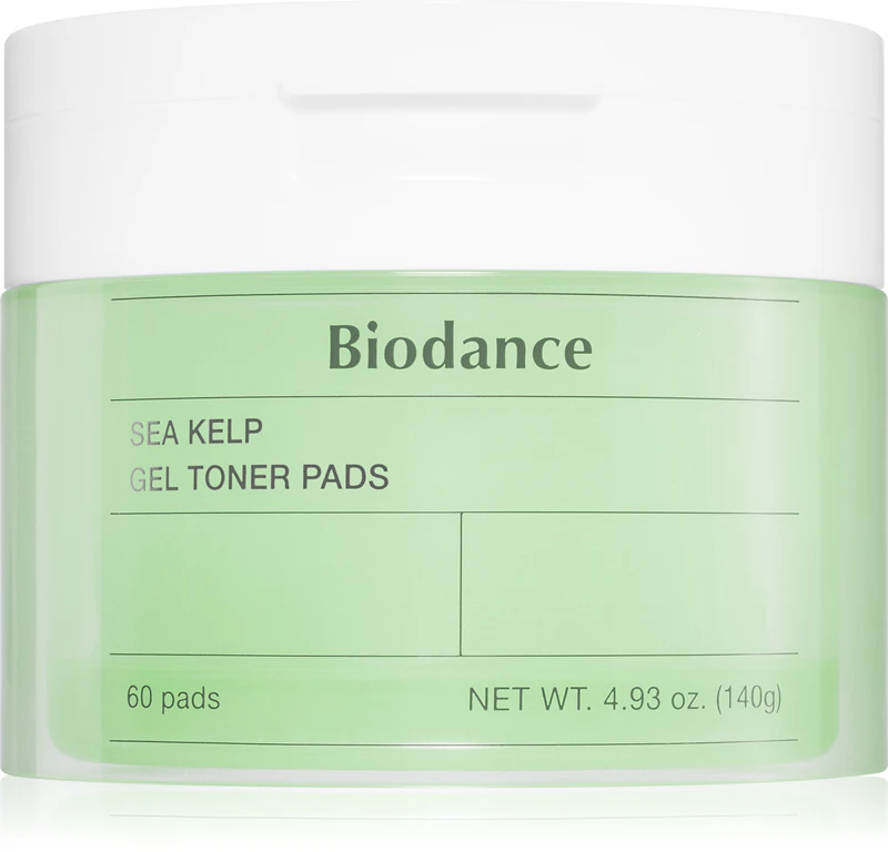 Biodance Sea Kelp Gel Toner Pads zijn verzachtende en tonifiërende gezichtspads.