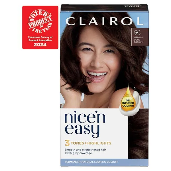 Βαφή μαλλιών Clairol Nice'n Easy 5C Medium Cool Brown