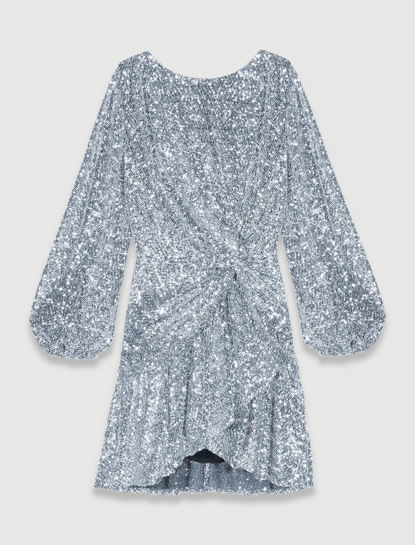 Rochie cu paiete - Argintiu