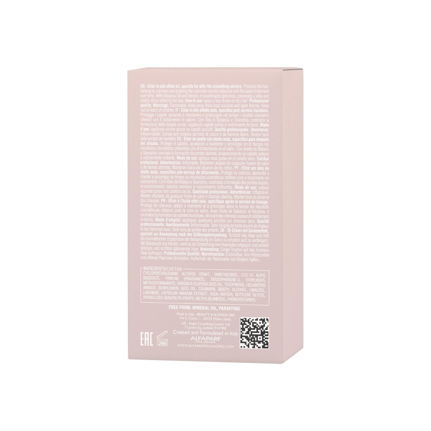 ALFAPARF MILANO vlasový olej keratínová terapia Lisse Design The Oil - 50 ml