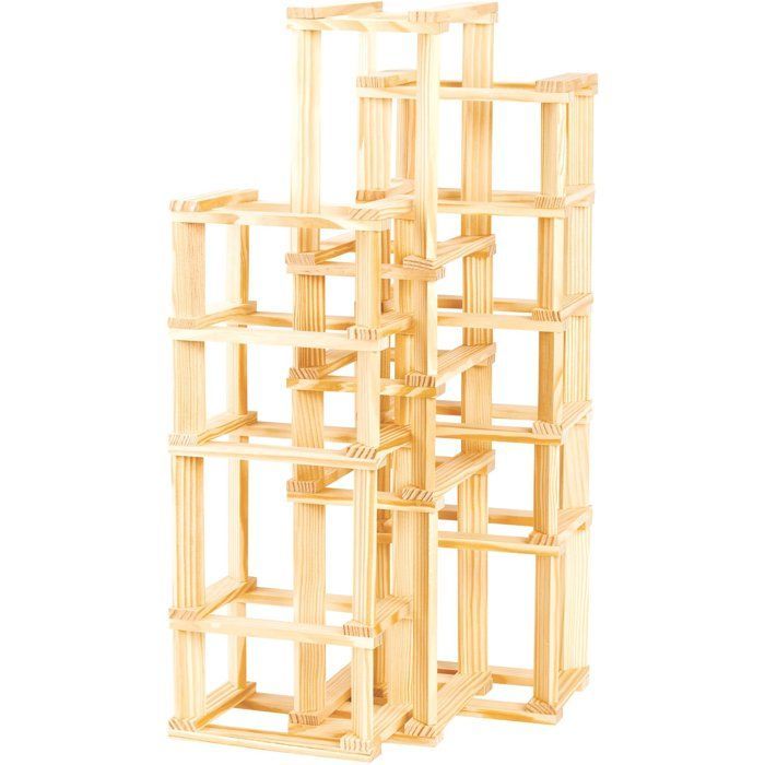 JEUJURA – Holzbaukasten – TECAP 3XL – 200 Teile – ab 3 Jahren