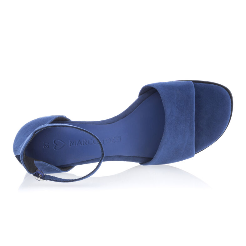 Blaue Damensandalen / Zehenfreie Schuhe