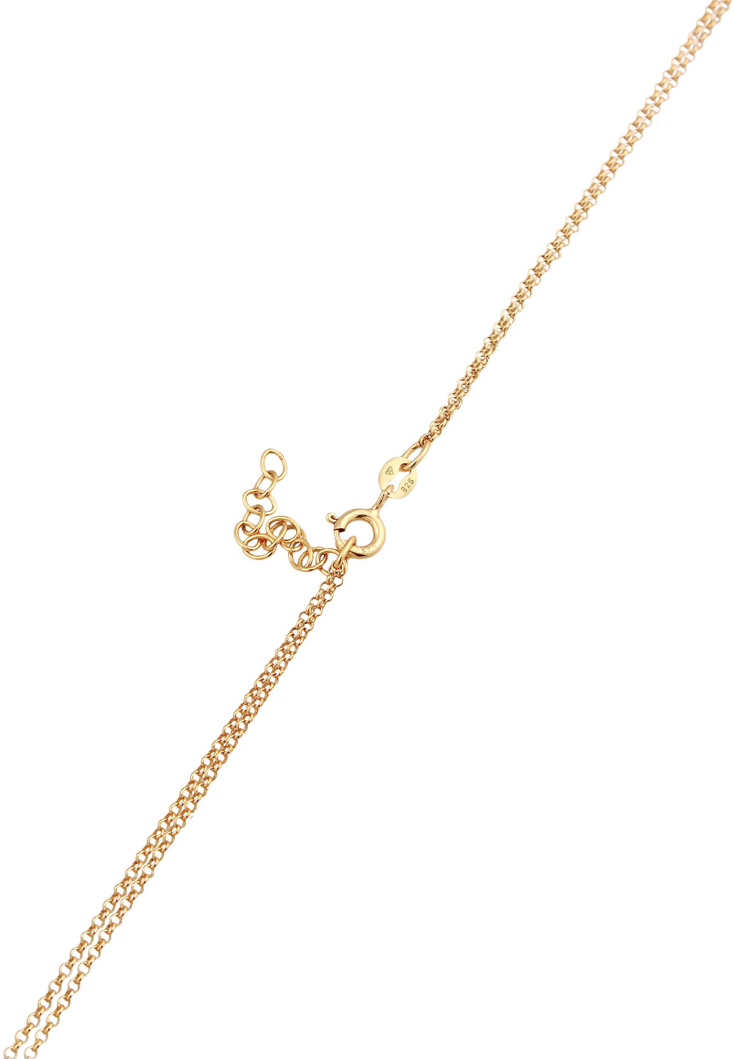 Elli Femmes Choker Couches Monnaie avec Coquillage Cauri en Argent Sterling 925 Plaqué Or