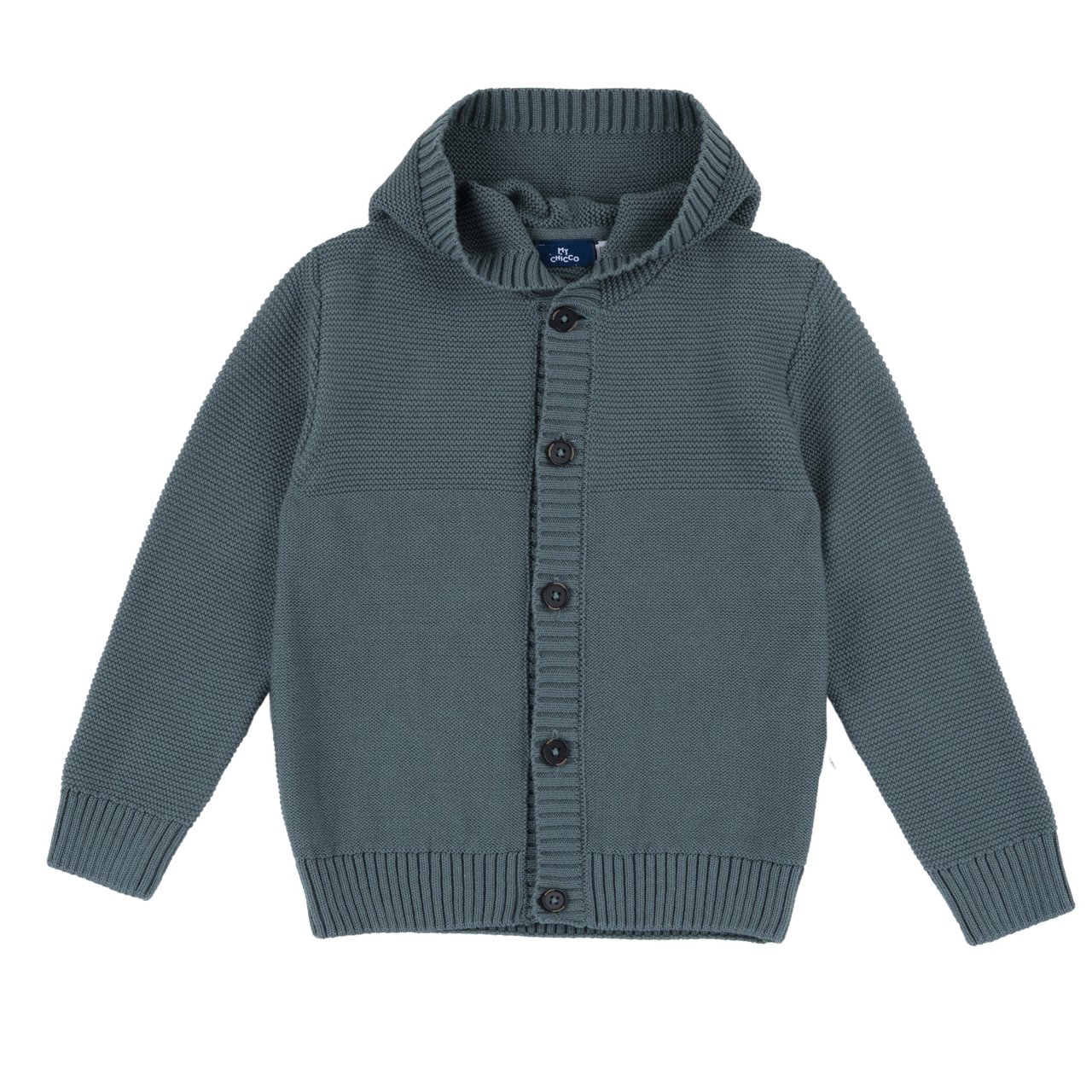 Jerséy de tricot con capucha