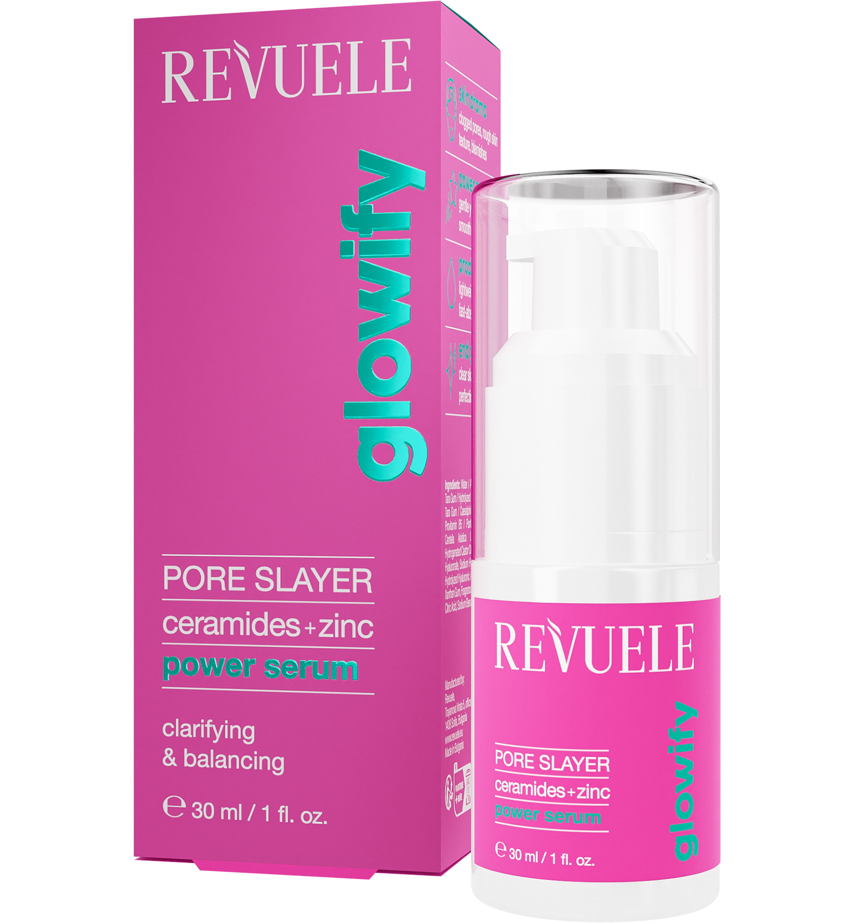 Glowify Pore Slayer Power Serum Ceramidi Cinkovi serumi