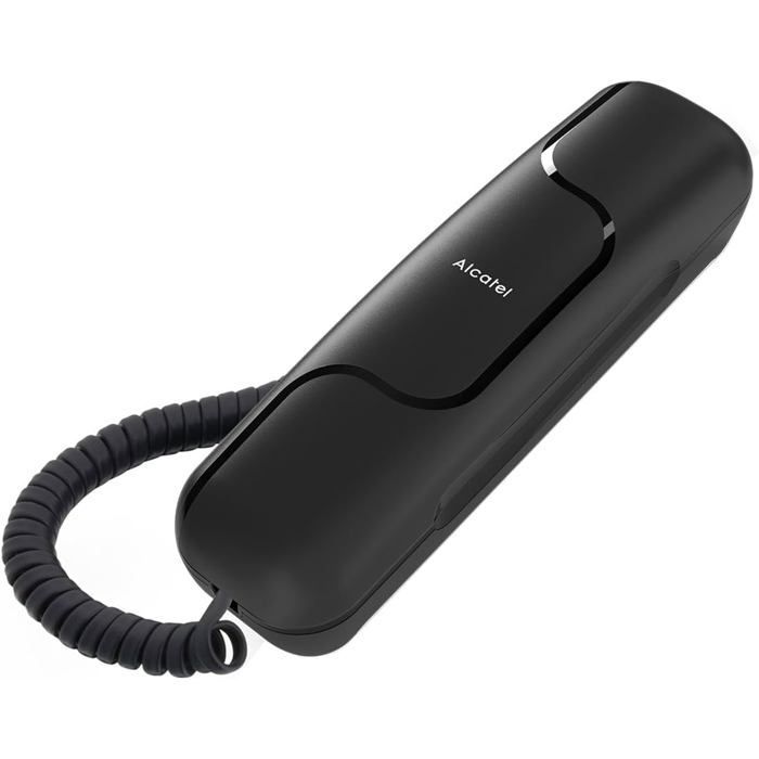 Teléfono fijo con cable - ALCATEL - Temporis T06 - Diseño compacto - Montaje en pared/escritorio - Botón de rellamada