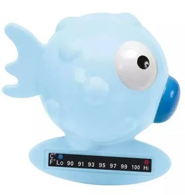 CHICCO Chicco Thermometer mit blauem Fisch, der auf dem Wasser schwimmt