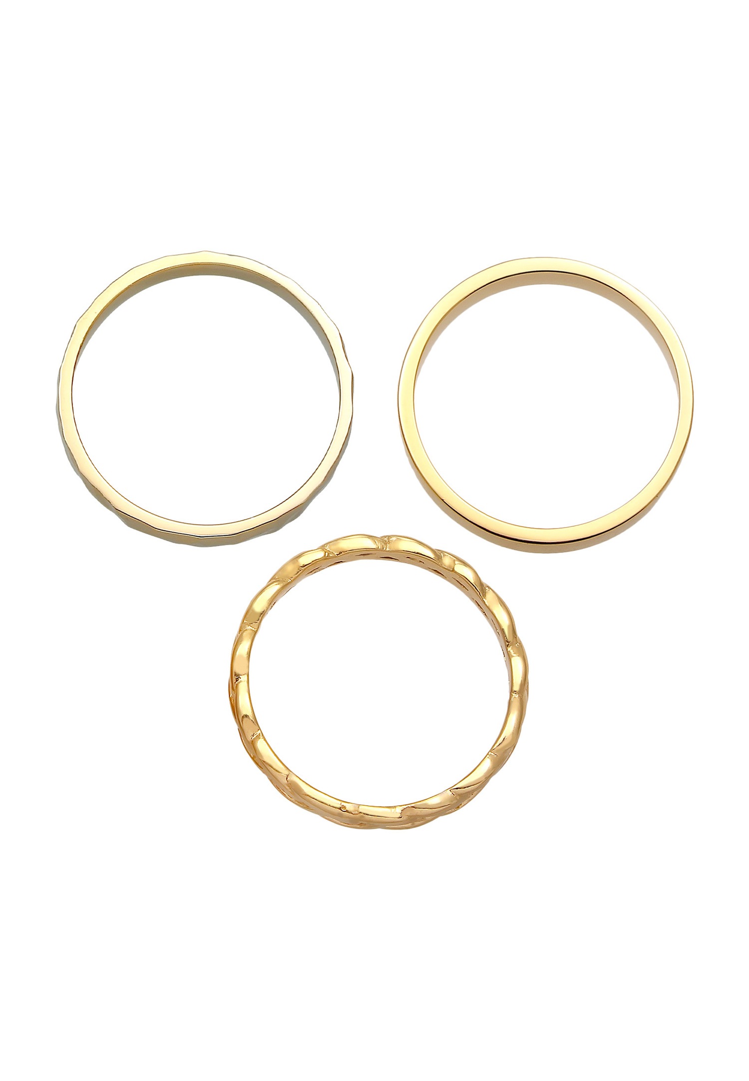 Elli Set de 3 bracelets pour femmes en argent sterling 925