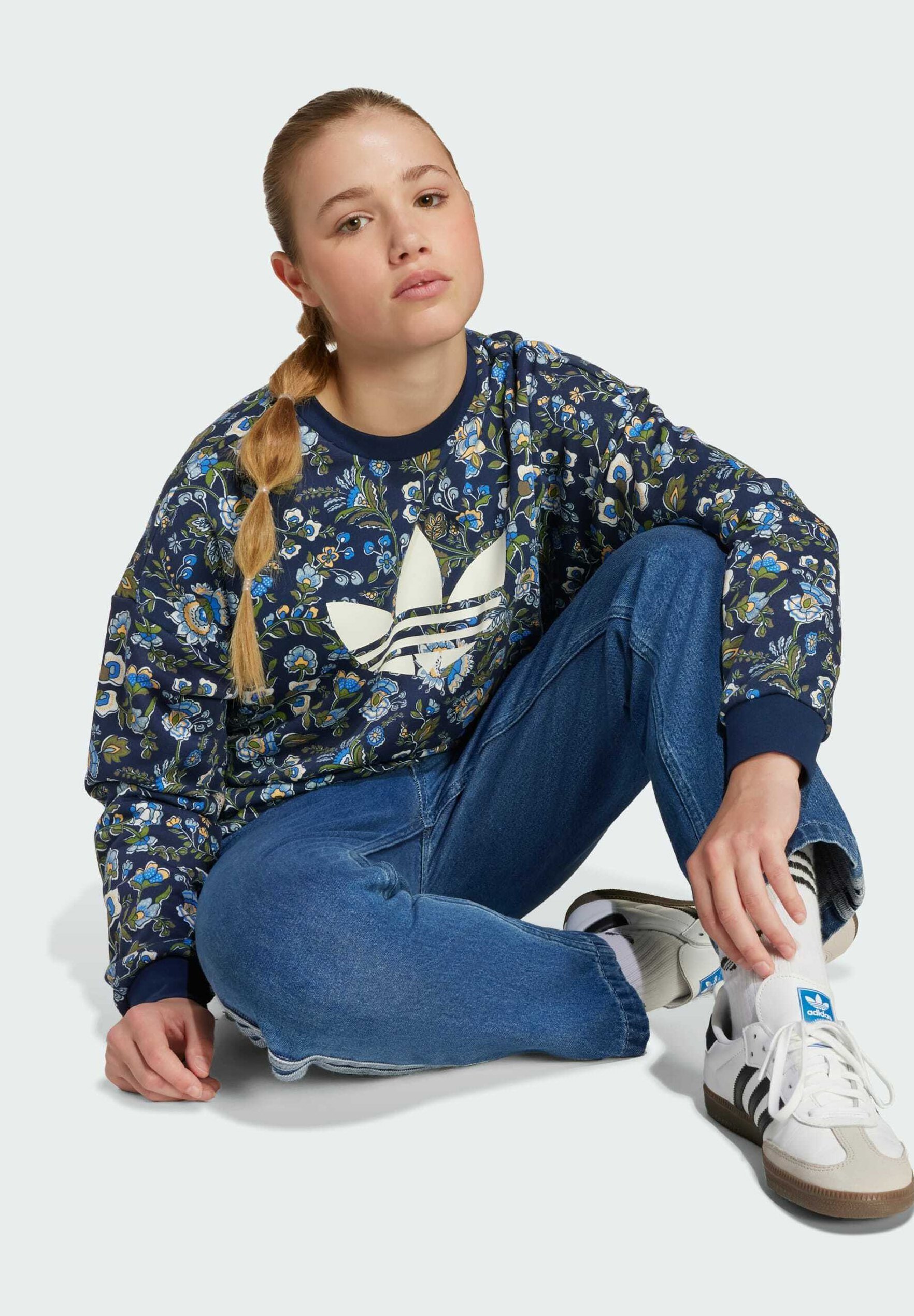 adidas Originals LIBERTY LONDON - Sweatshirt - nacht indigo veelkleurig