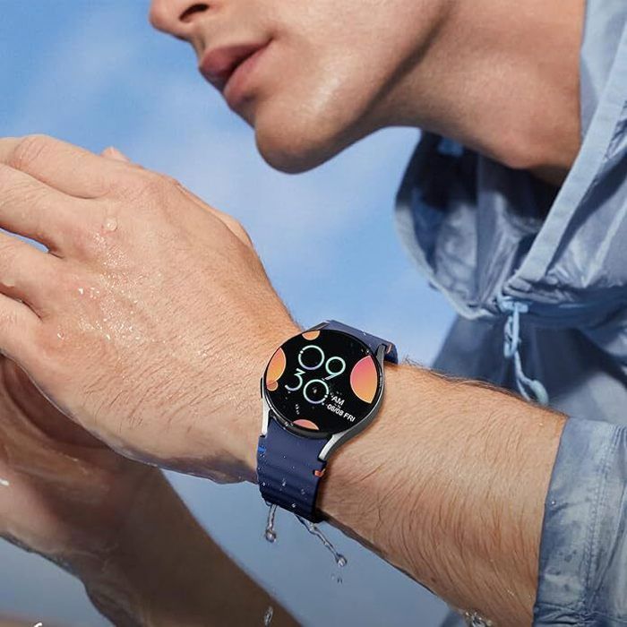 Sportsarmbånd kompatibelt med Samsung Galaxy Watch 7/6/5/4/FE 40 44 mm/Classic 43 47 mm/Watch 5 Pro 45 mm/Classic 46 42 mm, uden