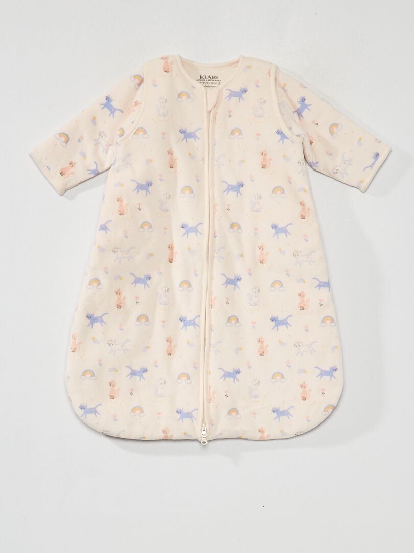 Fluwelen slaapzak - speciale TOG 3 kinderwagen - ROZE