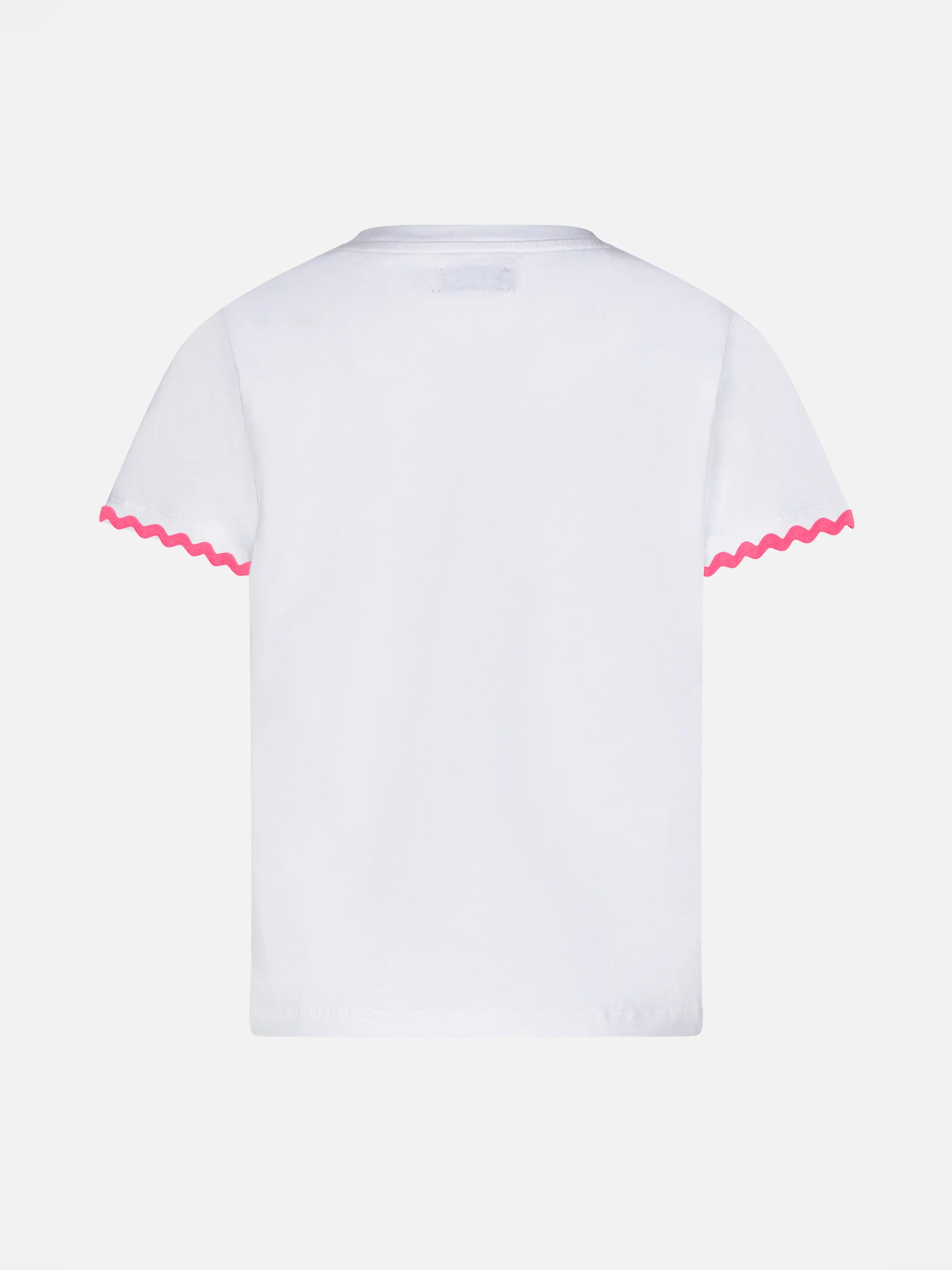 T-shirt da bambina con scritta e ricamo Princess à la plage