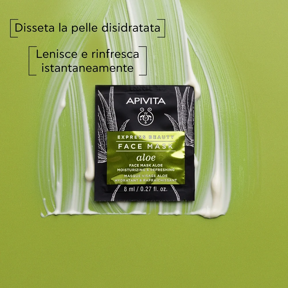 Express Beauty - Viso Maschera Viso Idratante e Rinfrescante con Aloe - Maschera Idratante viso