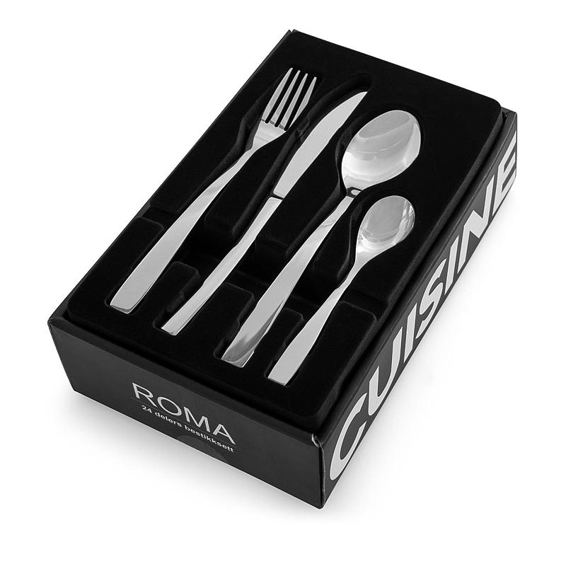 Set di posate da cucina, 24 pezzi, in acciaio inossidabile