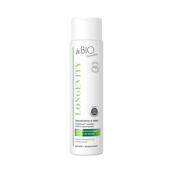 beBIO Longevity thick - Erősítő Hajsampon 300ml