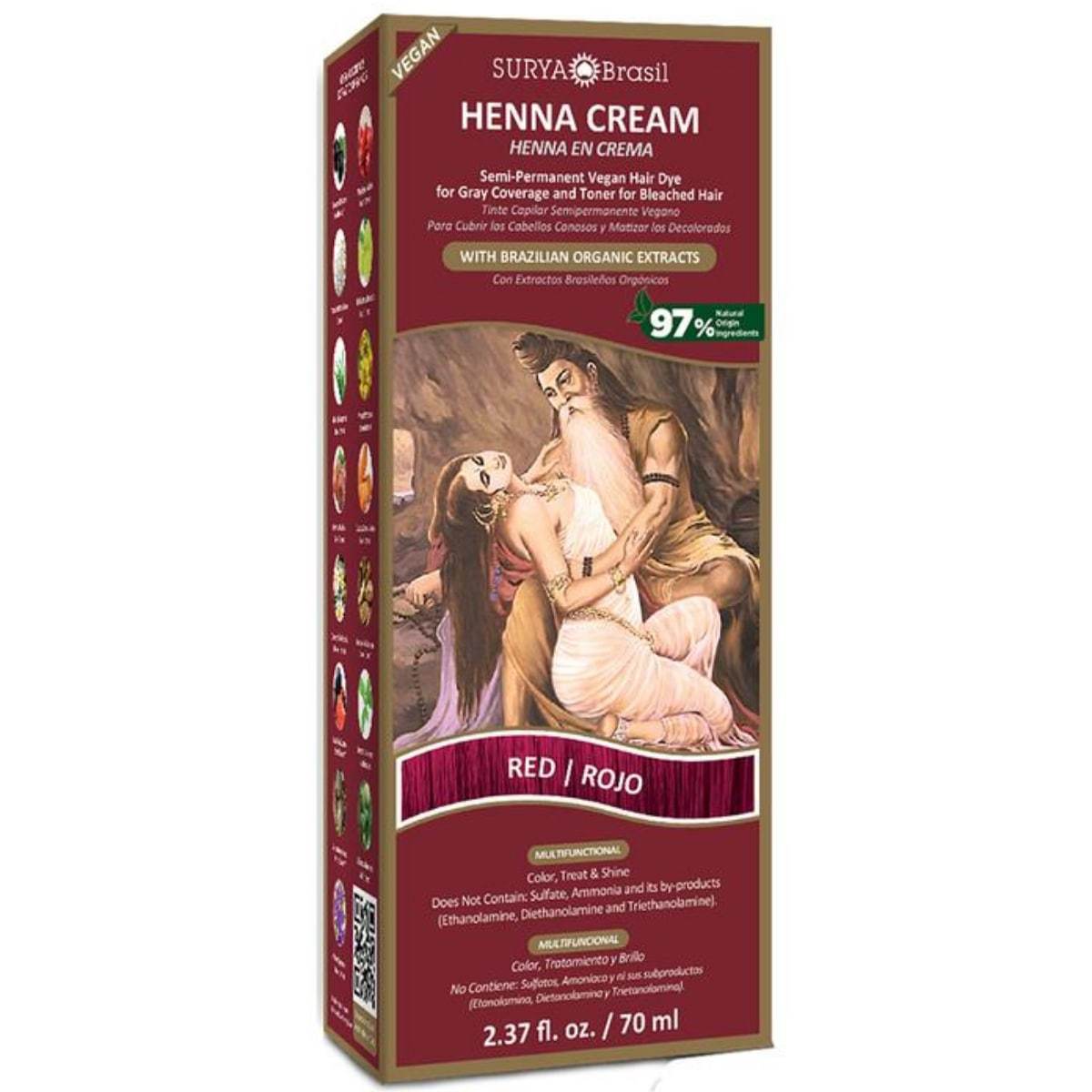 Surya Brasil Haarfärbe-Henna-Creme – 70 ml