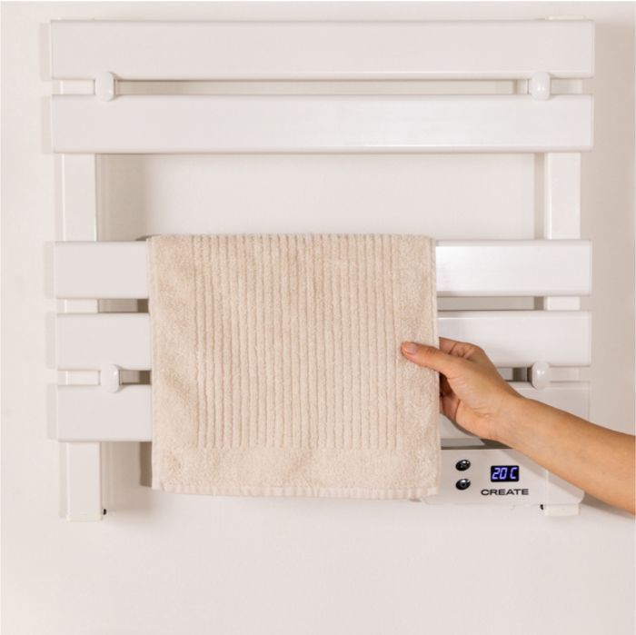 Toallero eléctrico - Mini toallero térmico - 150W - Aluminio - Programable - IP24