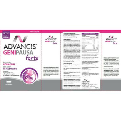 Kapsule Advancis Hormonska regulacija Genipause Forte 30 kapsul 30 kapsul