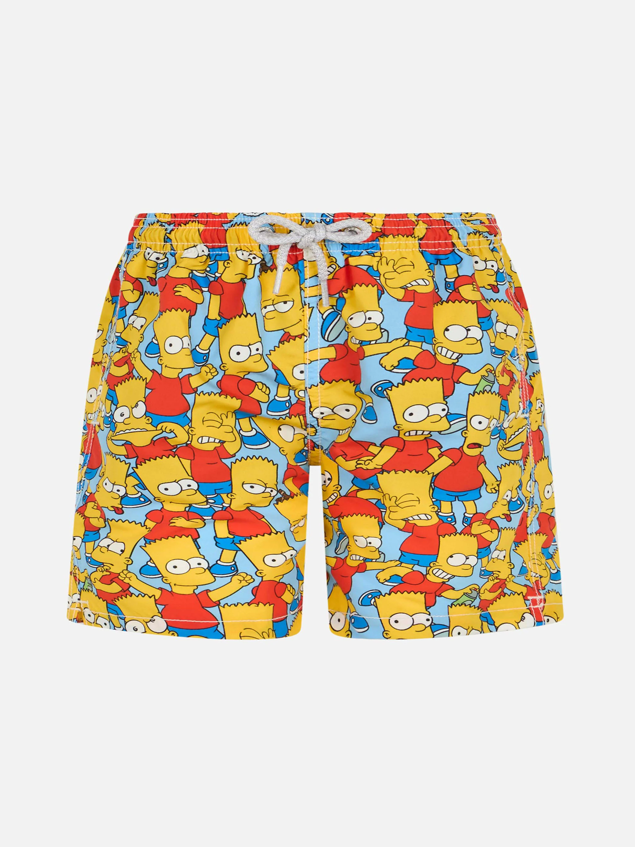 Costume da bagno Jean da bambino di media lunghezza con stampa Bart Si