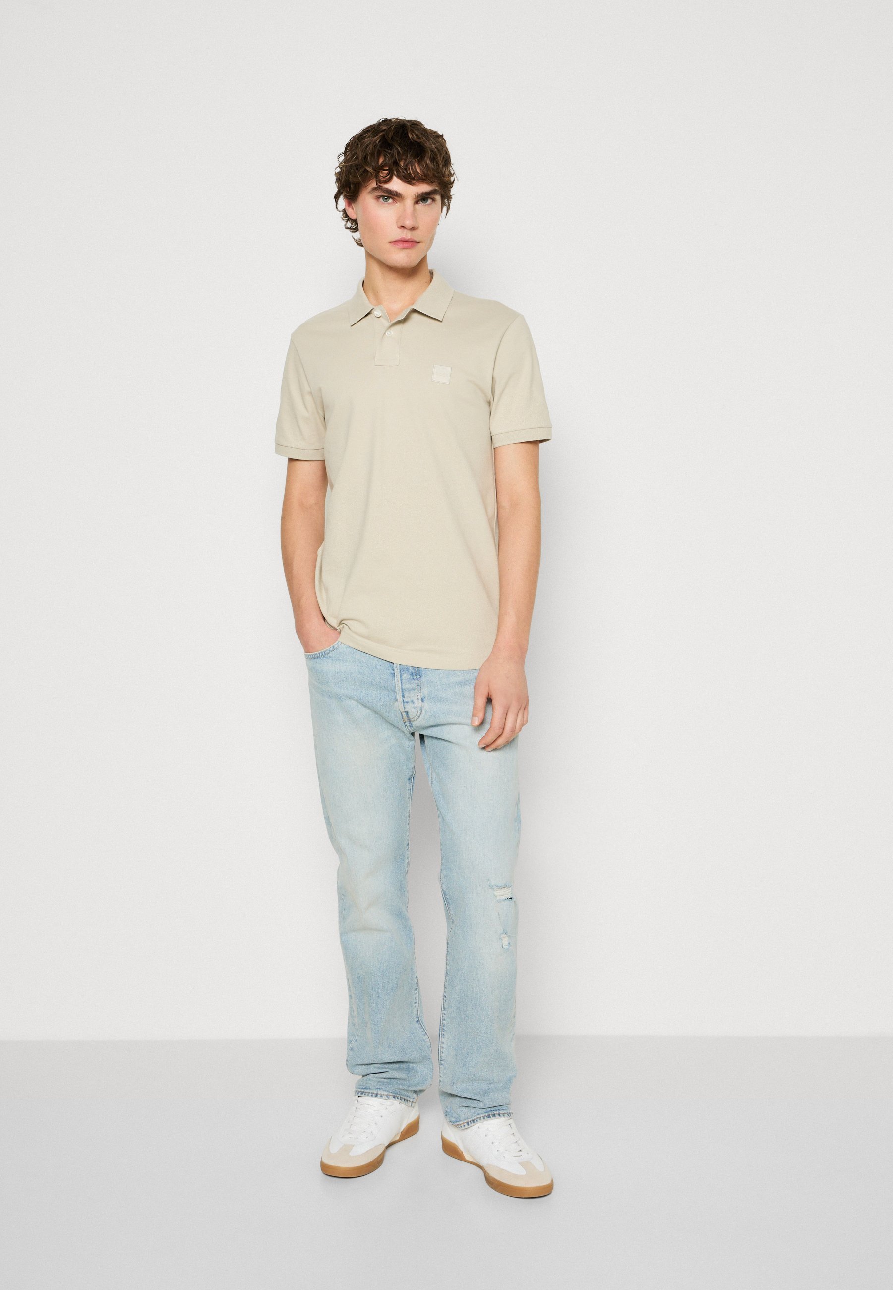 BOSS PASSEGGER - Polo - beige chiaro