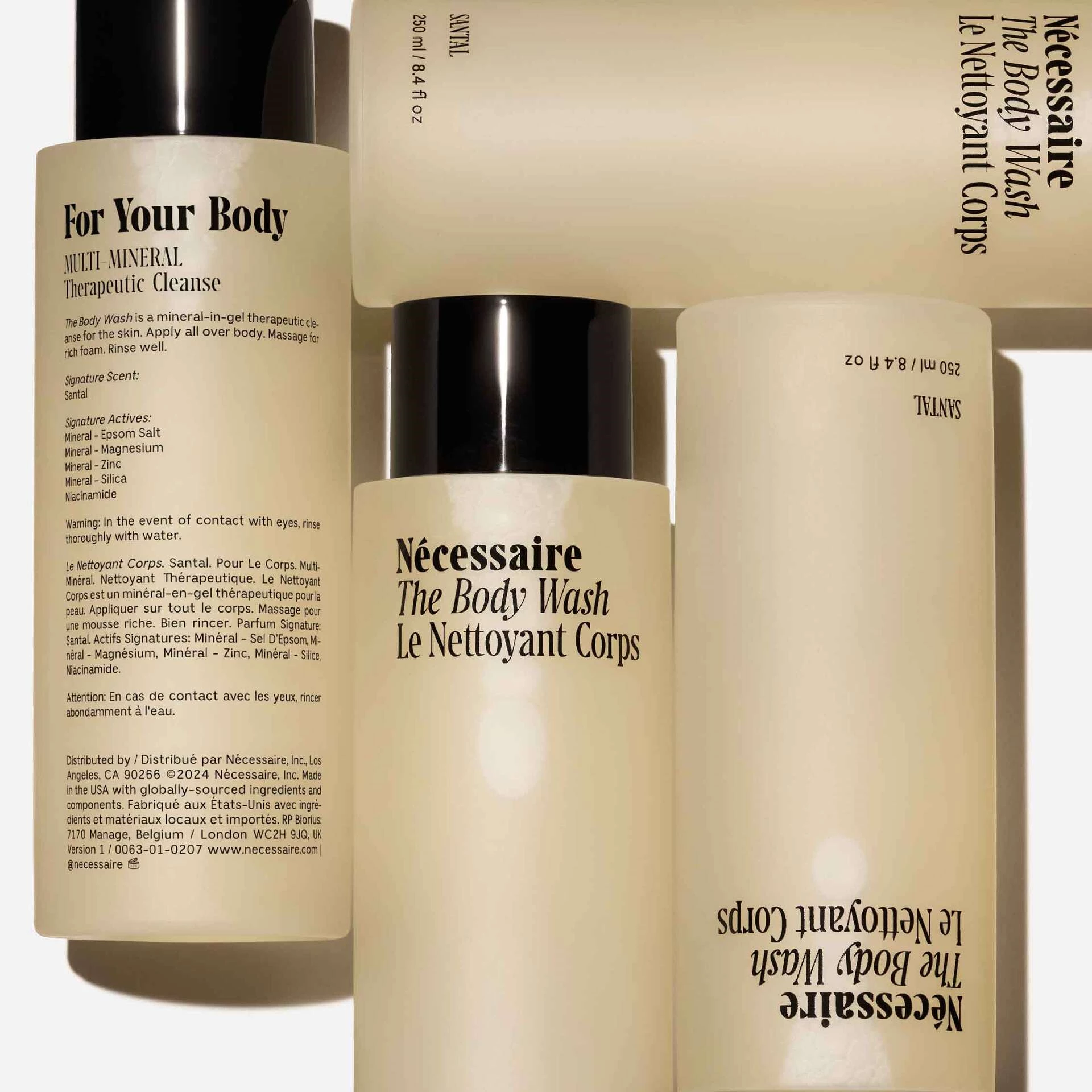 Gel de duș - Demachiant terapeutic 250 ml - Nécessaire