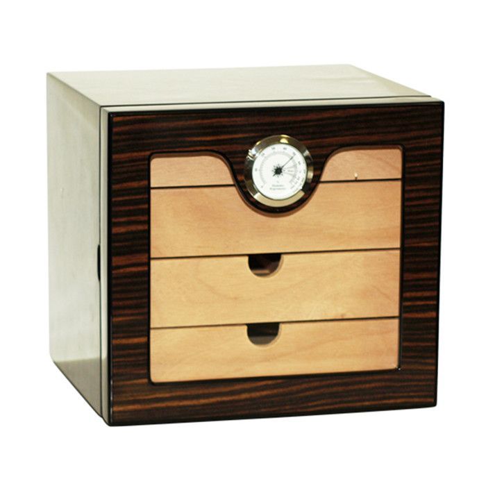 Humidor per sigari con 4 cassetti, soluzione di conservazione di alta qualità per sigari.