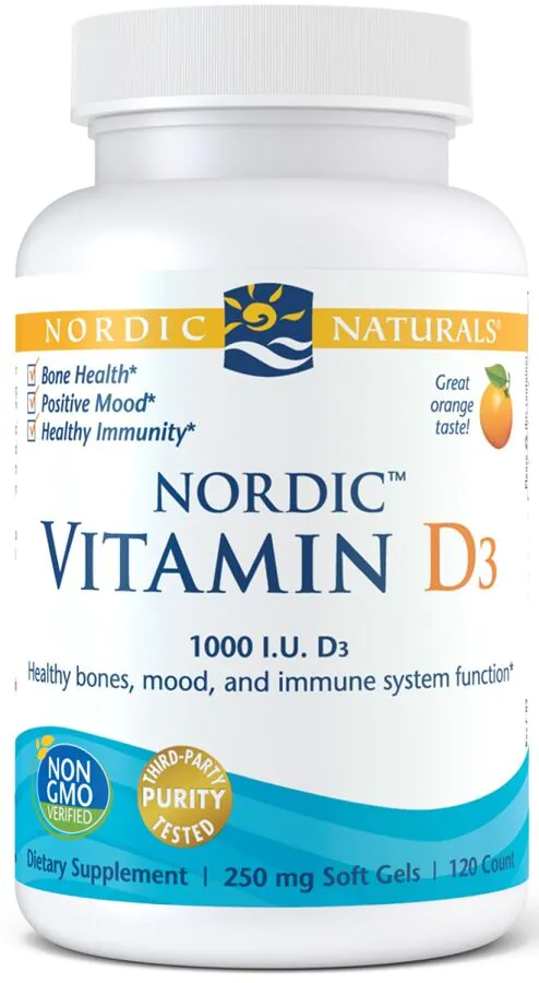 Nordic Naturals Vitamin D3 1000 IU, Kapsułki
