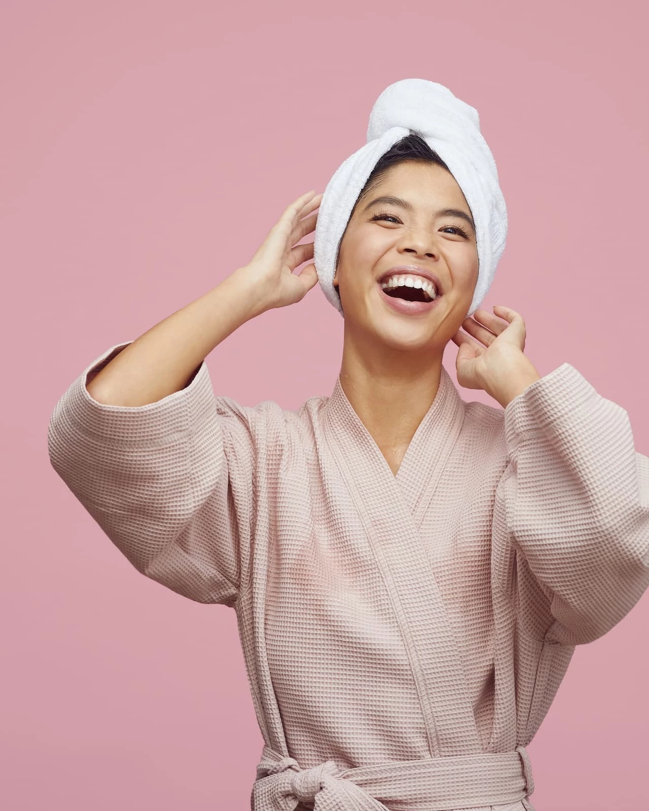 Bambusz Hajtörölköző Kendő Fehér - Hairlust
