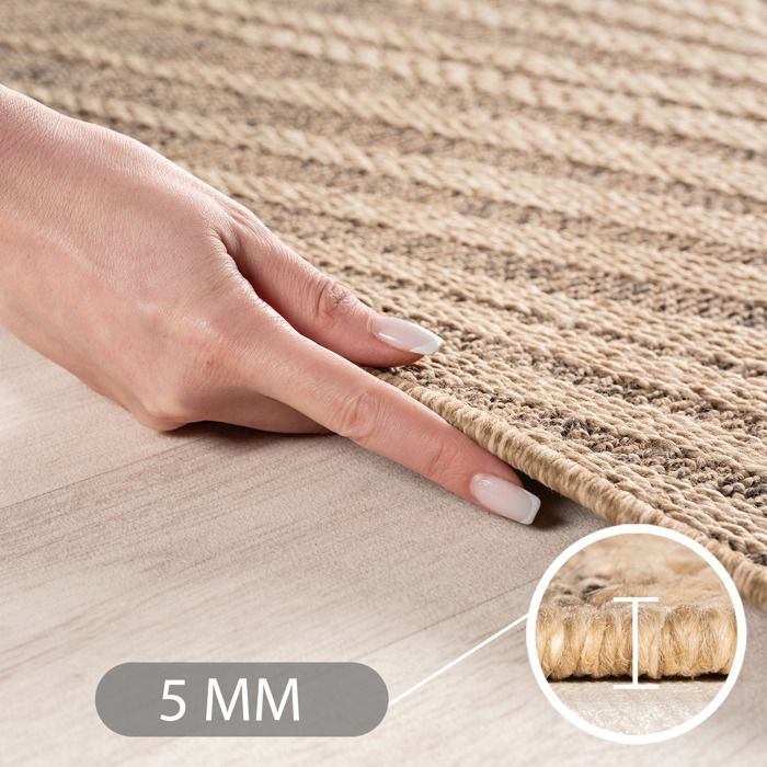 SIMPEX Binnen- en Buitenkleed – Ideaal voor woonkamer, keuken, Scandinavische stijl, terras, tuin en balkon, 140x200 cm