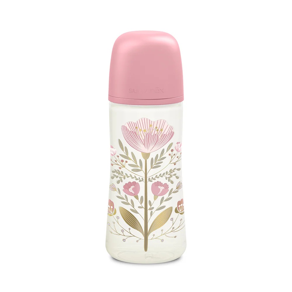 Mamadeira de silicone Suavinex rosa dourado 360 ml