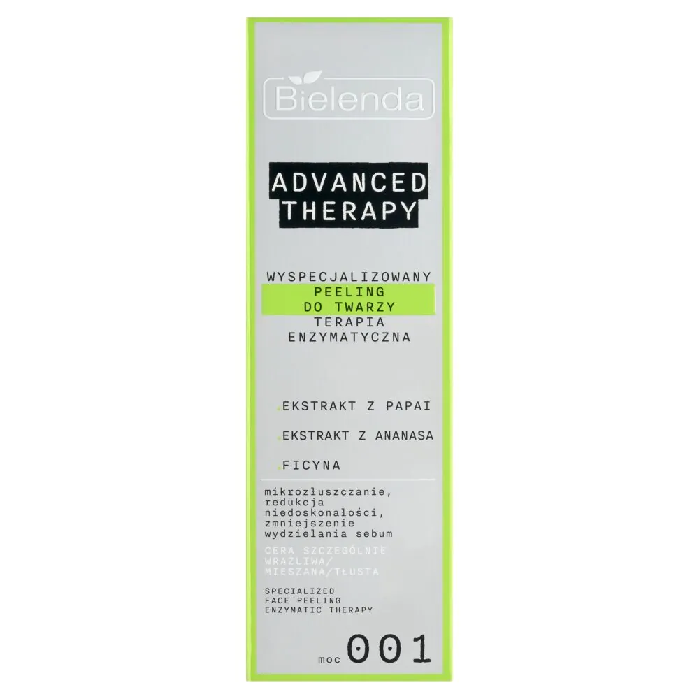 Bielenda Advanced Therapy Wyspecjalizowany peeling do twarzy terapia enzymatyczna 001