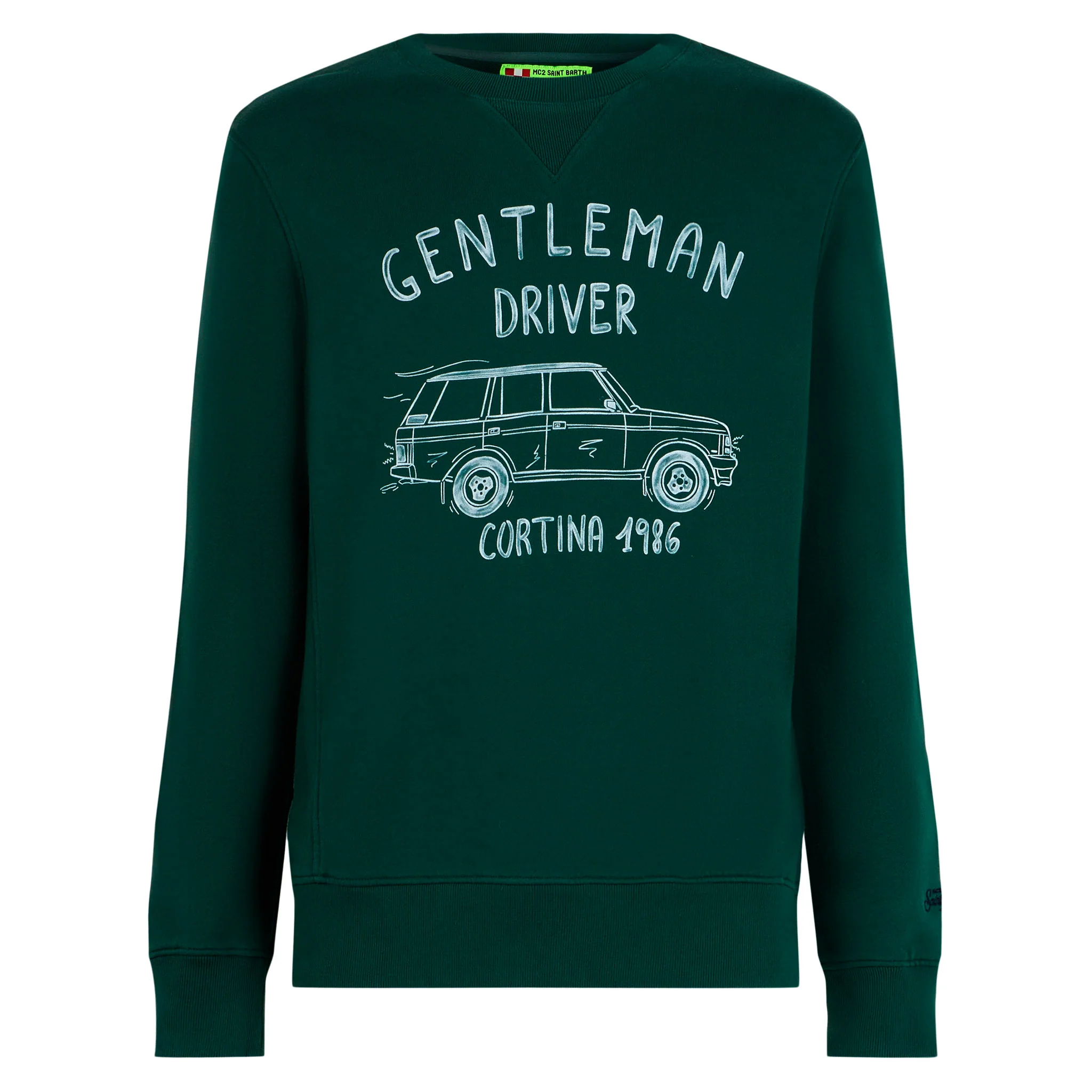 Katoenen sweatshirt met opschrift Gentleman driver Cortina 1986