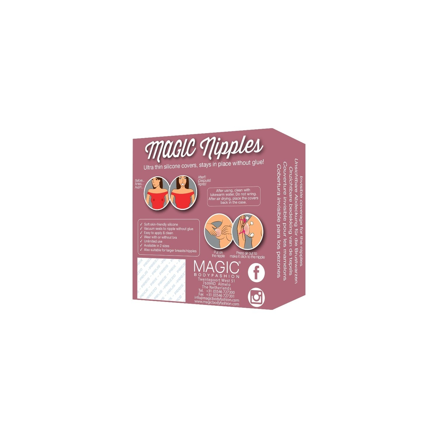 MAGIC Bodyfashion Modeaccessoire Magic Nipples Latte - S/M
