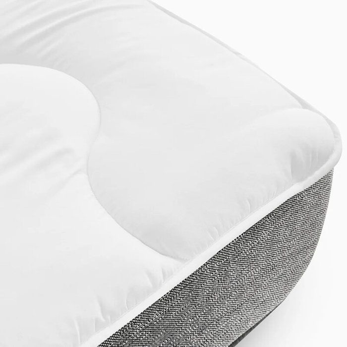 Coprimaterasso ipoallergenico in microfibra - PIKOLIN HOME - 90x190 cm - Traspirante - Bianco - Lavabile in lavatrice