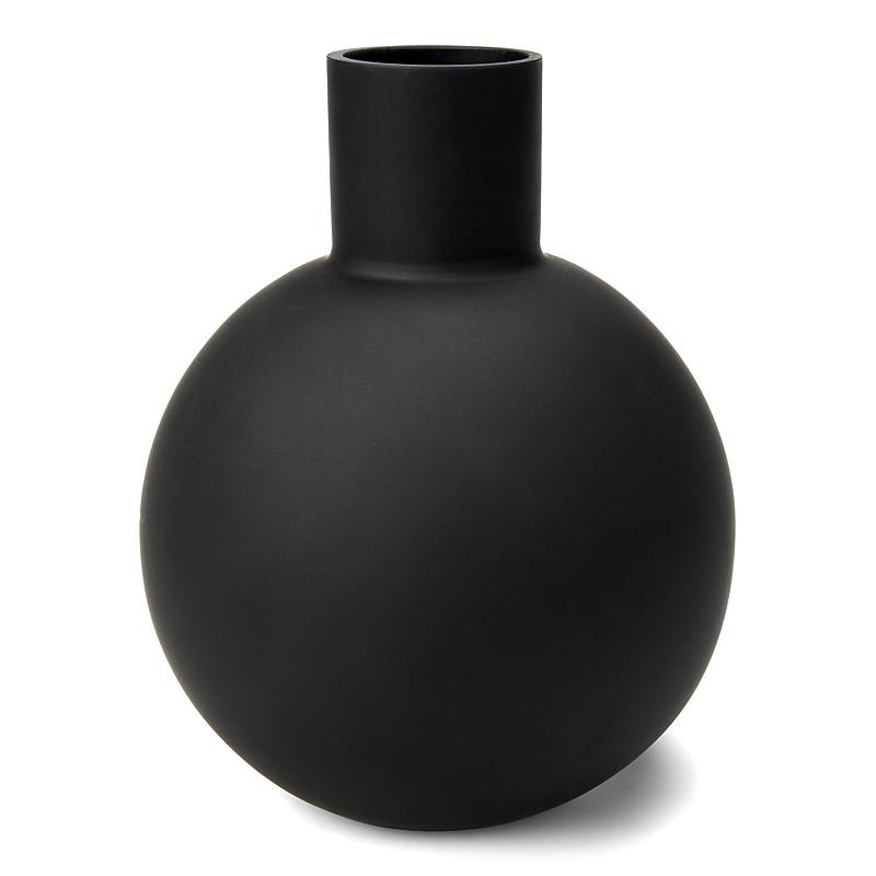 Home Glasvase Nicolle 17,5 x 22 cm, schwarz