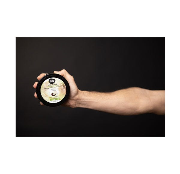Bodyscrub med ris og kokosolie | 200 ml