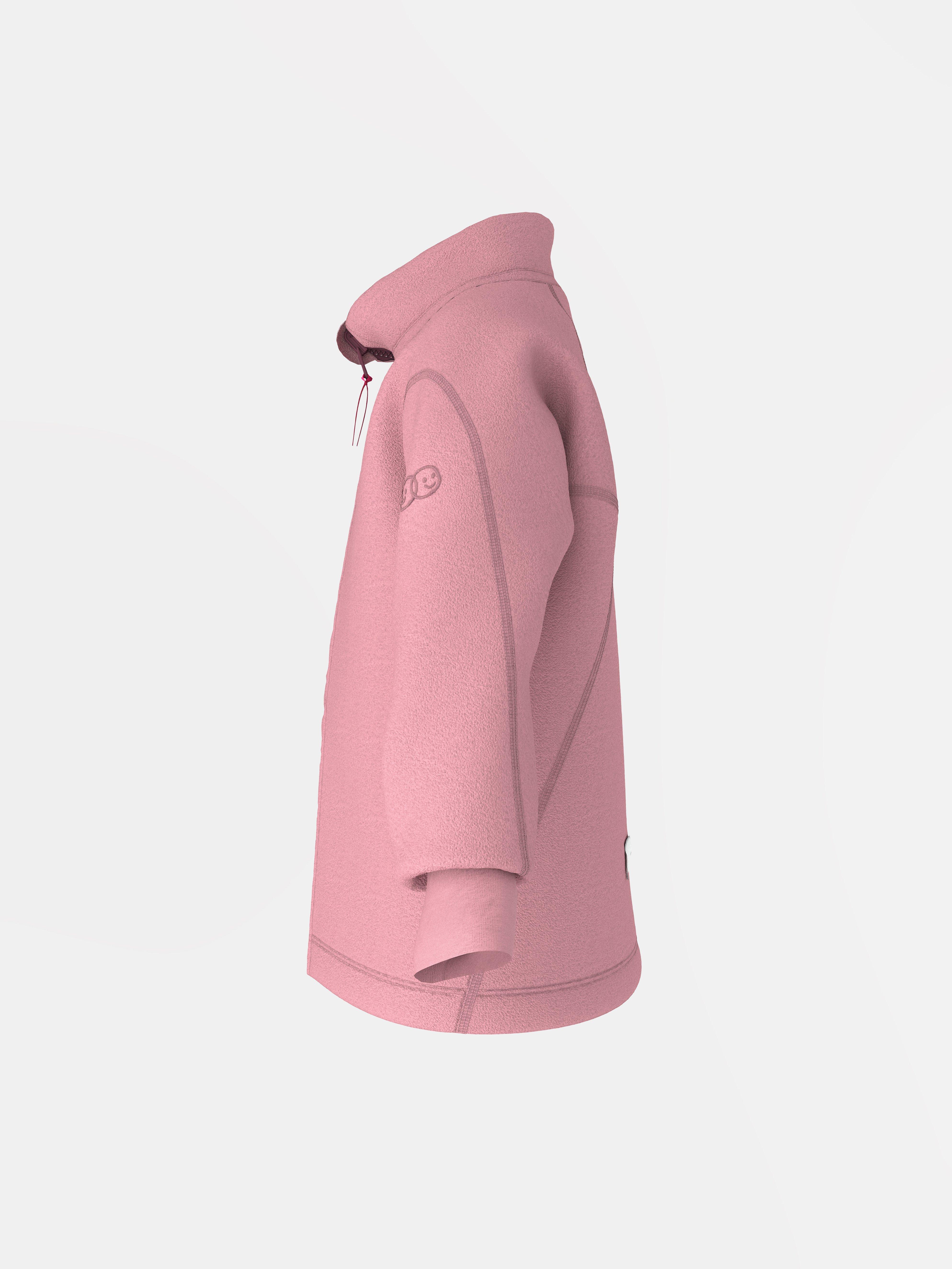 Vattentät vindfleecejacka – Kids Performance Wear Dusty Pink
