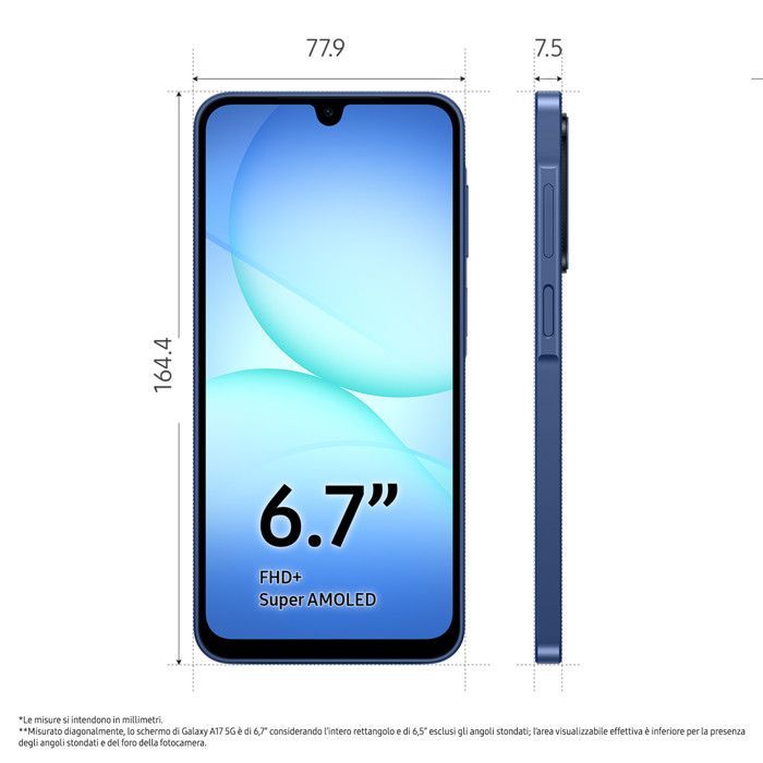 Samsung Galaxy A17 5G 8GB RAM 256GB Pantalla 6.7