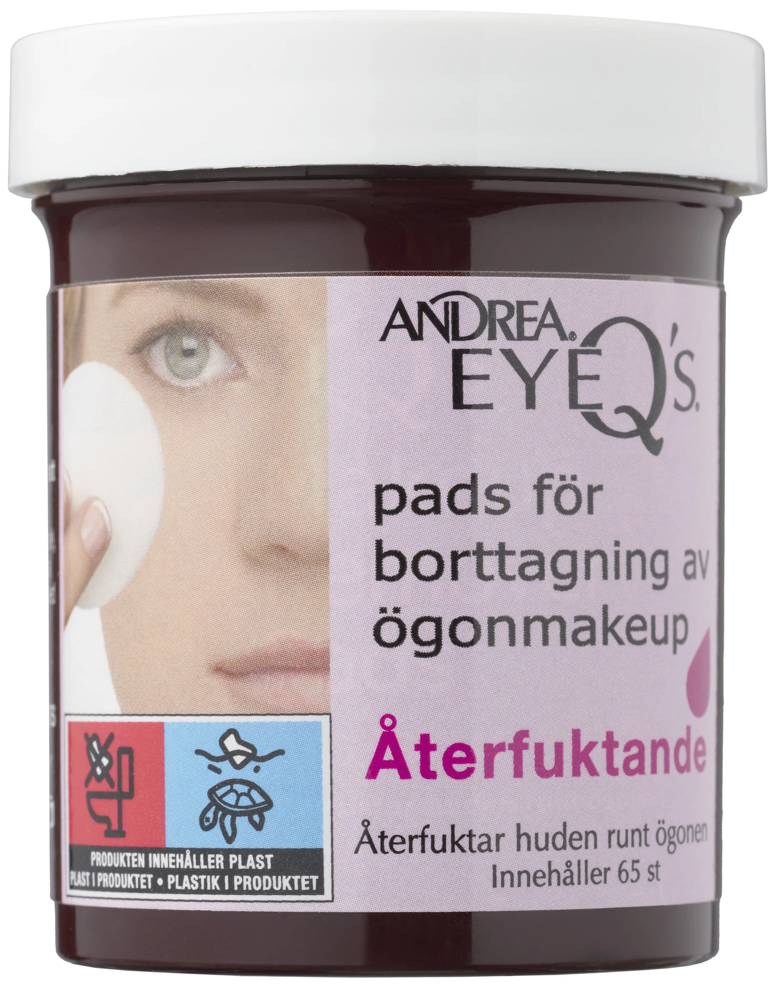 Discuri hidratante demachiante Eye-Q's Remover 65 buc - Andrea