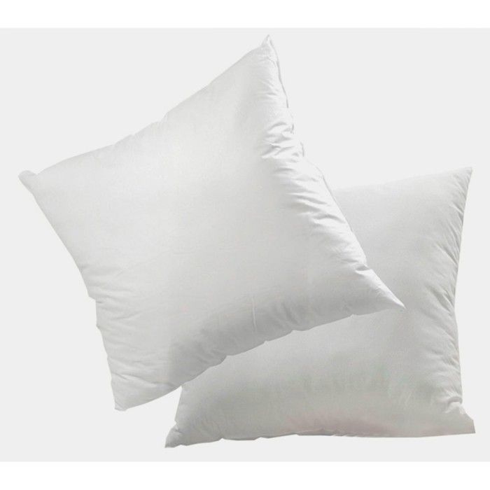 Juego de 2 almohadas de microfibra de 60x60 cm.