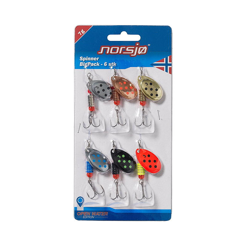 Norsjø Spinners 6-pak 7 g, Norsjø