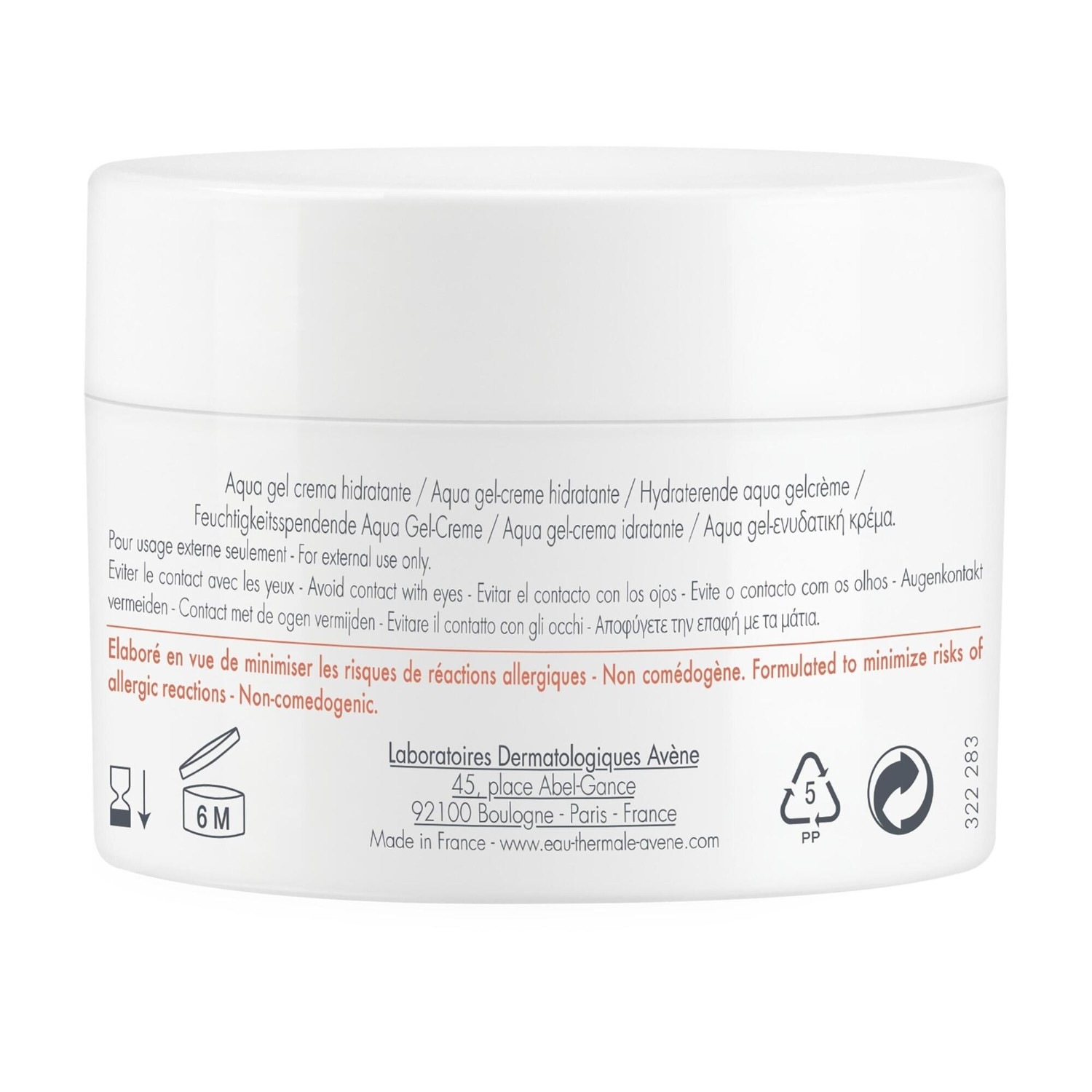 Avène Aqua gel-crème hydratante