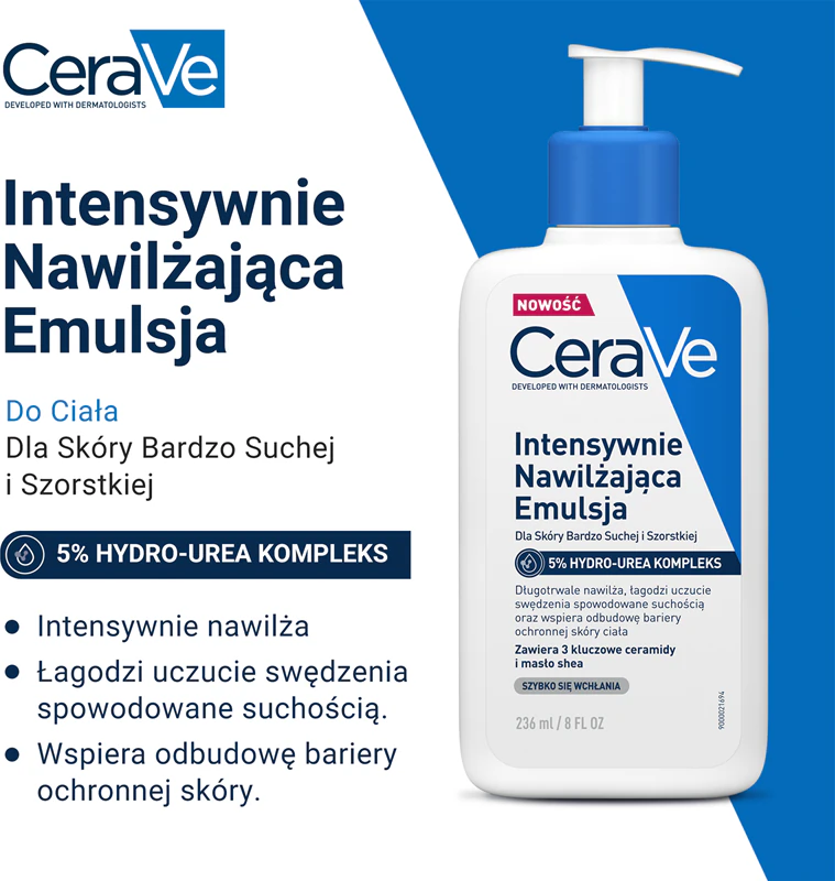 Loção Hidratante Intensiva CeraVe para pele seca e com coceira