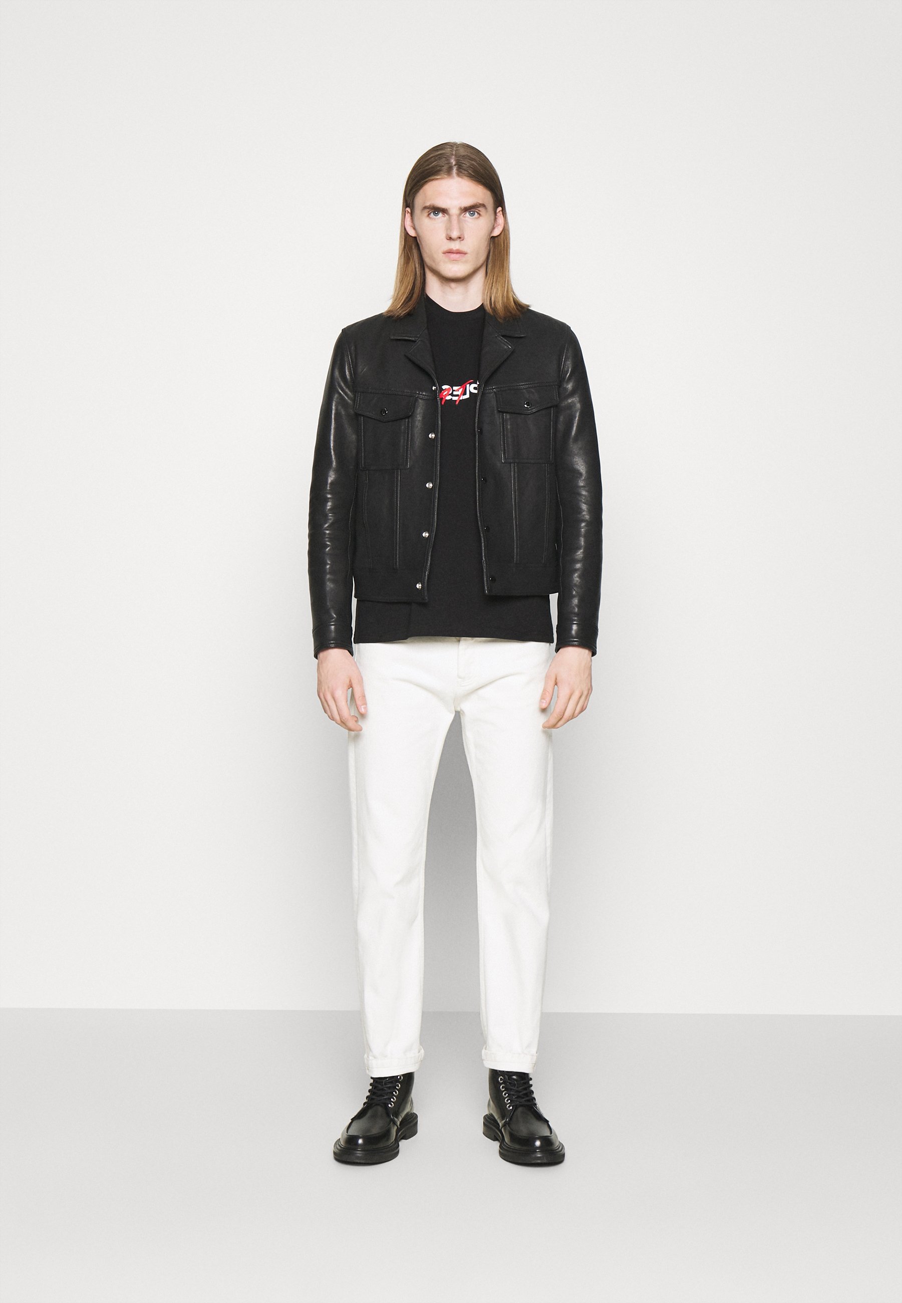 T-shirt The Kooples - Imprimé - Noir
