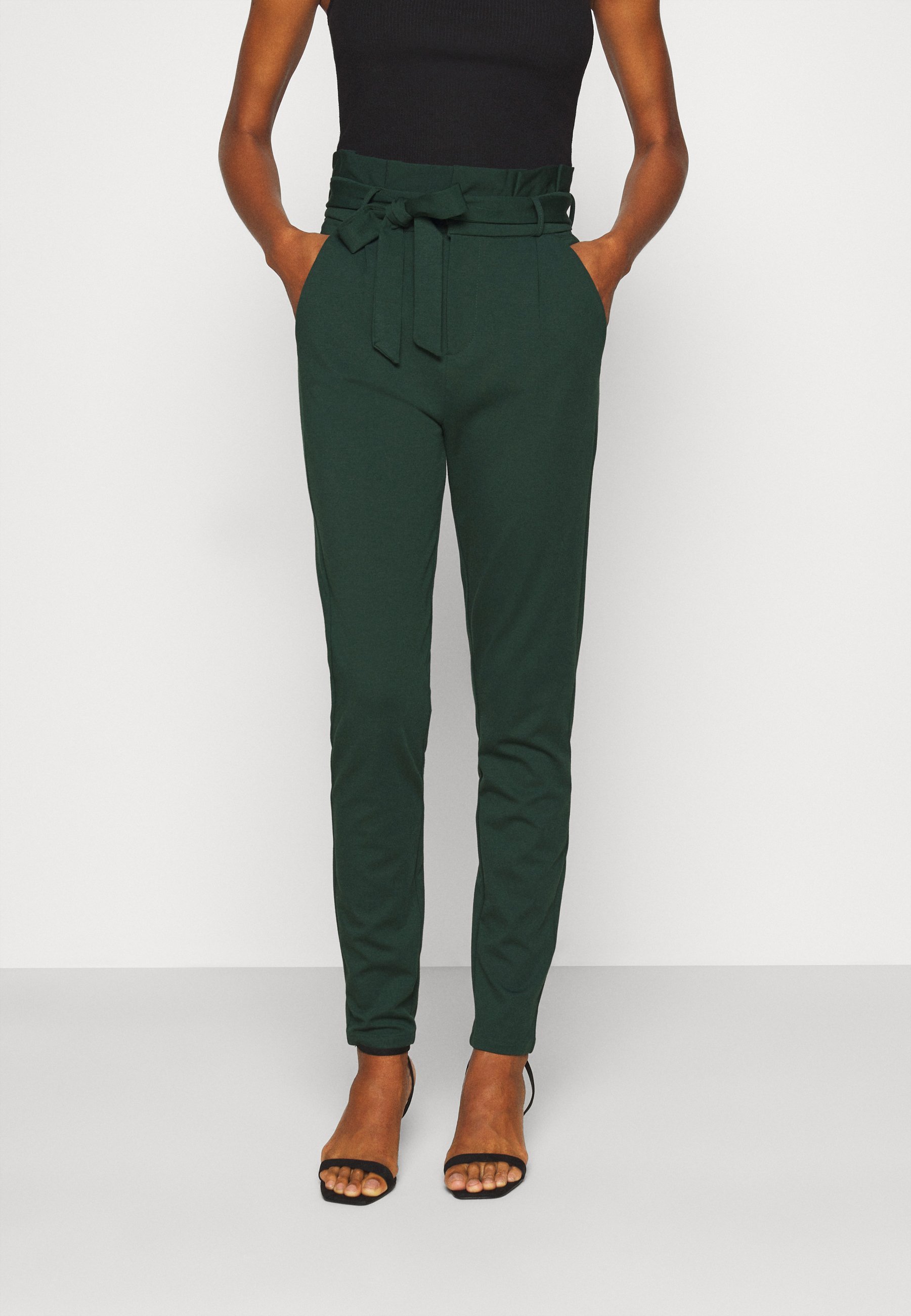 Vero Moda Tall VMEVA PAPERBAG - Broek - dennenbos