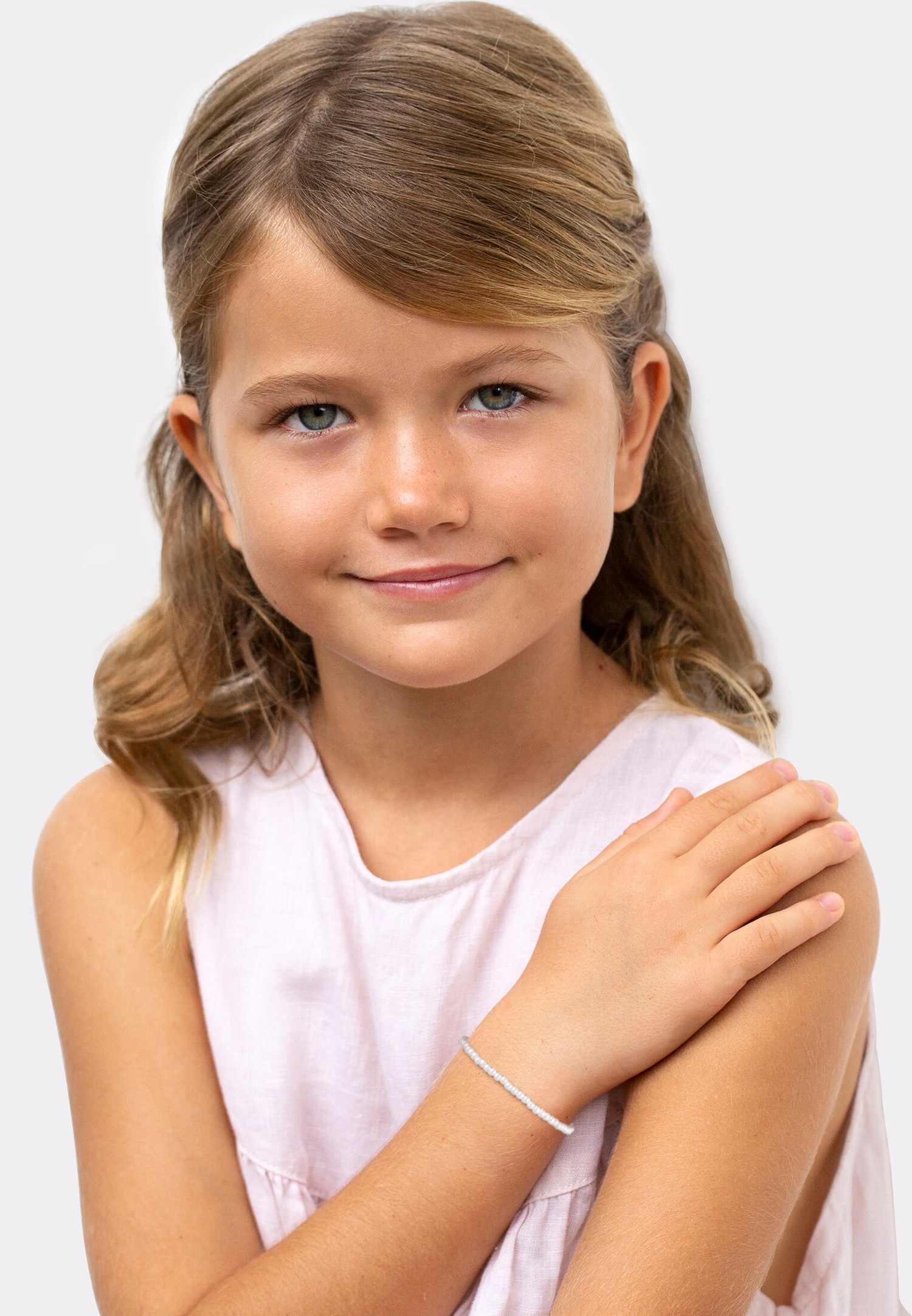 Elli Enfants Tendance intemporel avec perles synthétiques en argent sterling 925