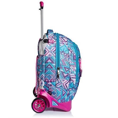 Mochila com Rodinhas - Seven - Jack-2Wd Wild Feeling - Design Italiano - 3 em 1 - Preta