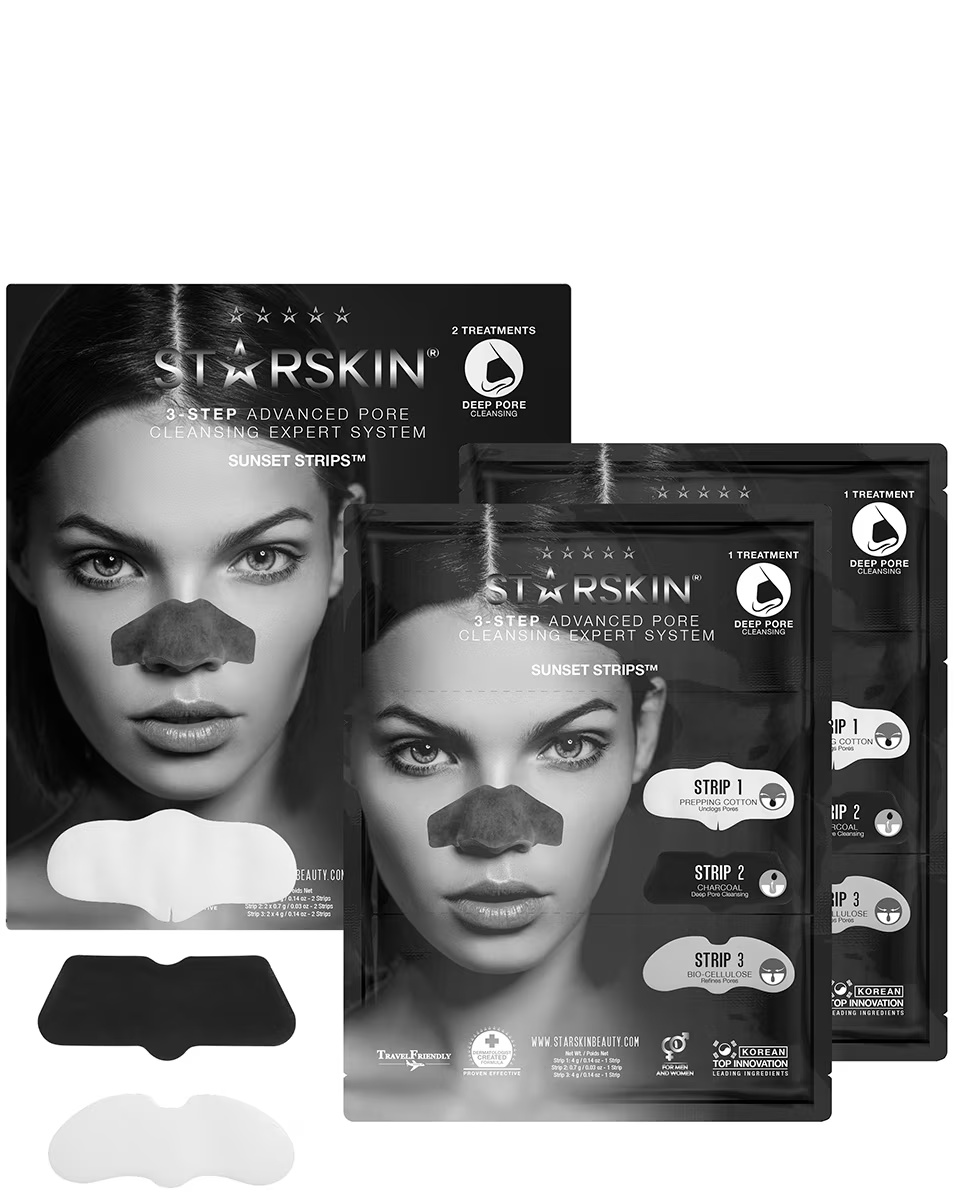 STARSKIN ESSENTIALS SUNSET STRIPS™ 3-STEP ΠΡΟΗΓΜΕΝΟ ΣΥΣΤΗΜΑ ΕΙΔΙΚΟΥ ΚΑΘΑΡΙΣΜΟΥ ΠΟΡΩΝ